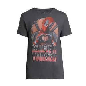 Deadpool T-shirt Men's XL Believe‎ in Yourself NEW